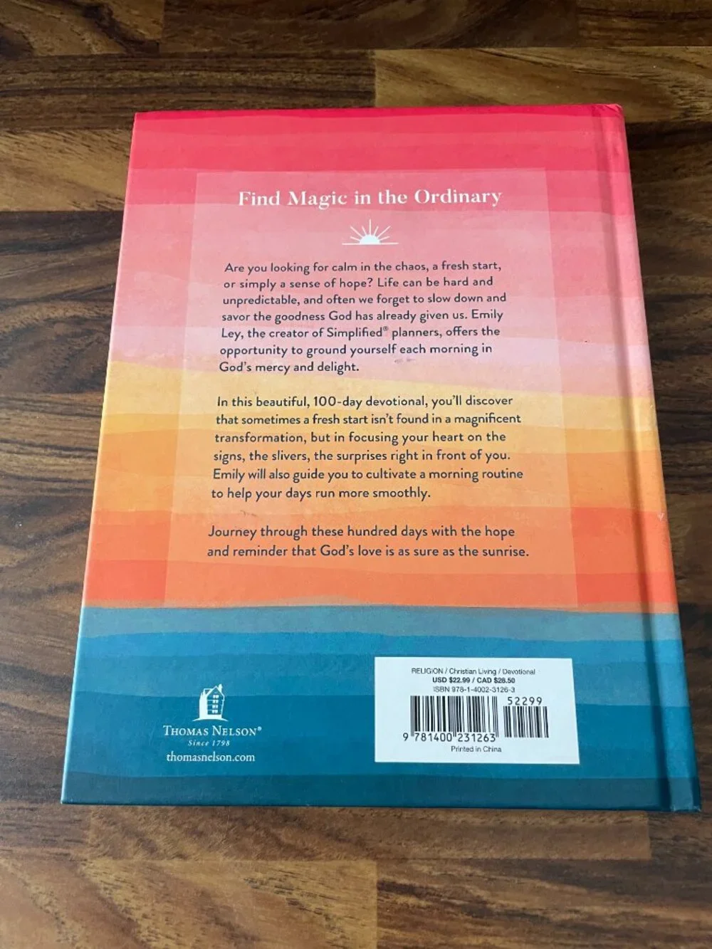 Sure as the Sunrise:100 Morning Meditations on God’s Mercy and Delight-Hardcover